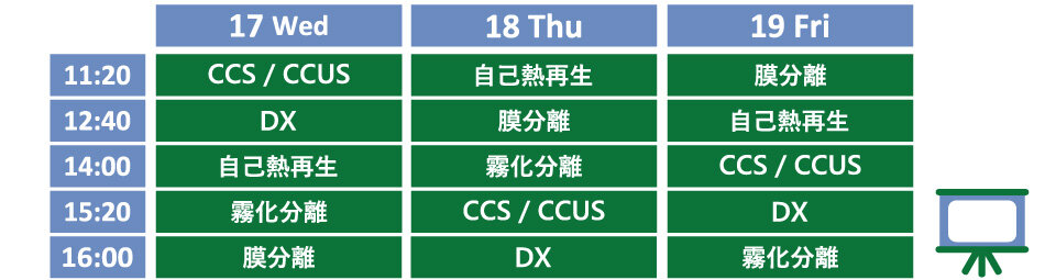 ブースセミナータイムテーブル